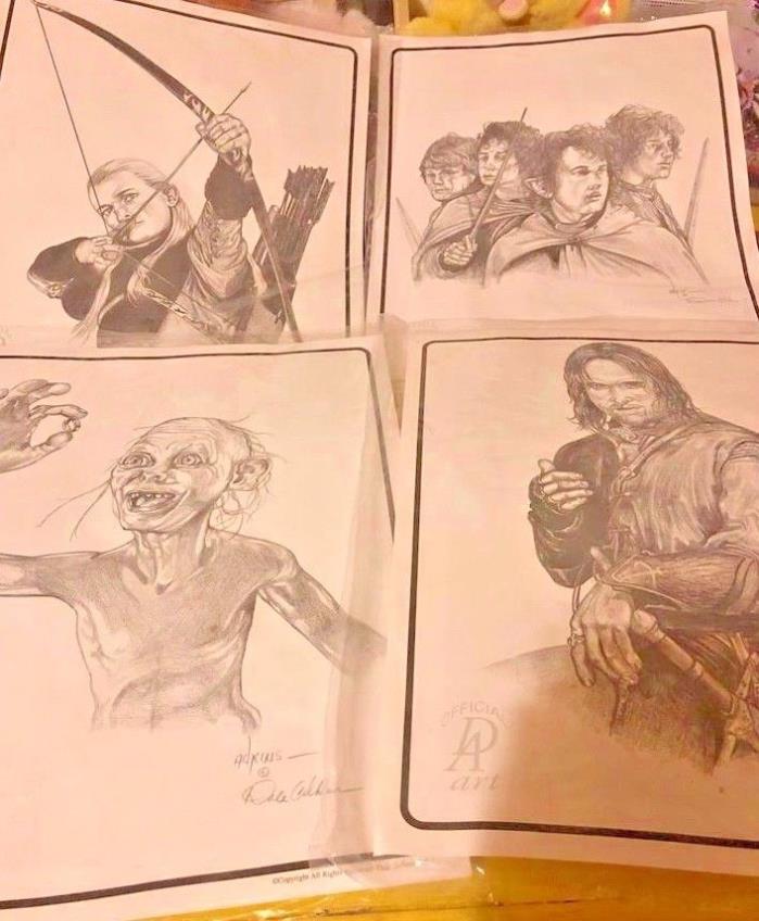 Lord of the Rings Prints Dale Adkins LOTR Art