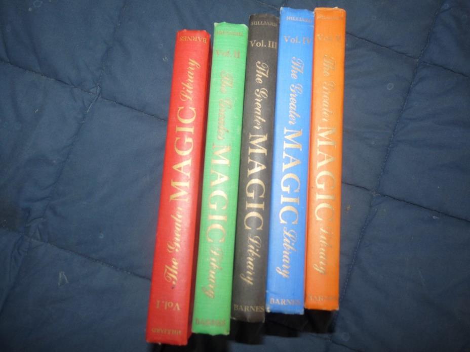 Vtg HC 5 Vol Set THE GREATER MAGIC LIBRARY John Northern Hilliard FIRST PRINTING