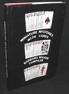 Miniature Mysteries with Cards Barbara Walker Compiler (1980, HCDJ) SIGNED Magic
