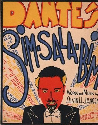 DANTE Magician 1931 Sim Sala Bim HARRY JANSEN Alvin H Jansen Czech Sheet Music!