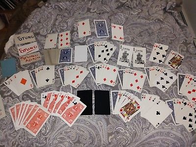Lot Jumbo Bicycle Cards Gimmicked Double Back Double Face Gimmick Stung Again