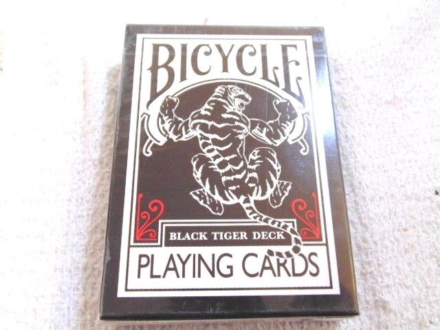 Bicycle Black Tiger Deck Playing Cards Sealed