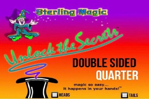 Double Side Coin, Quarter - Head Sterling - Magic Tricks