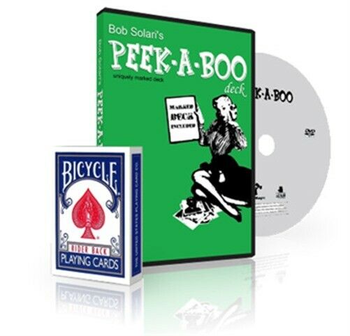 Peek a Boo Deck w/ DVD - Bicycle - Blue - Magic Tricks