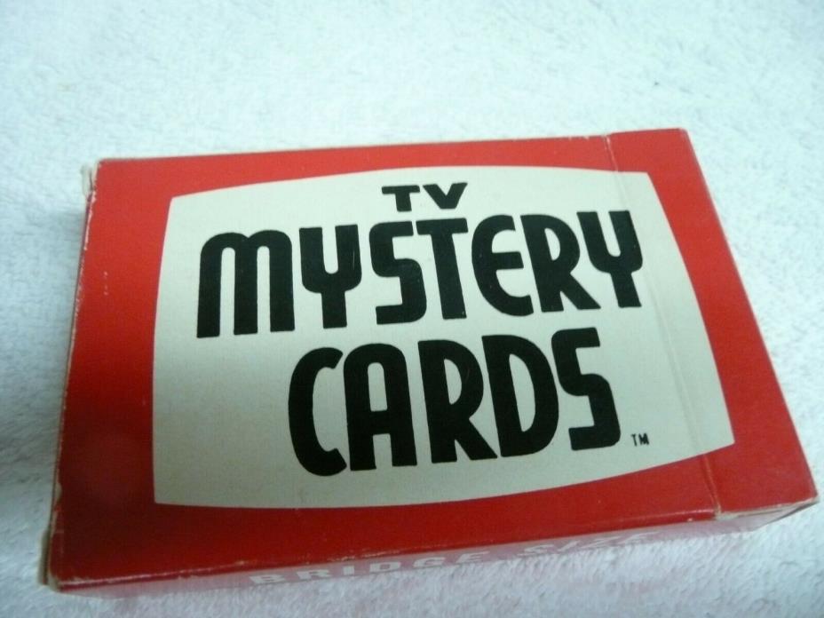 Vintage TV Mystery Cards Bridge Size 1970's - Complete