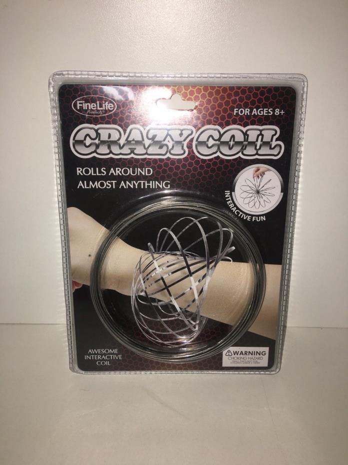NEW Fine Life Crazy Coil Rolls Around Almost Anything Silver SEALED AUTHENTIC