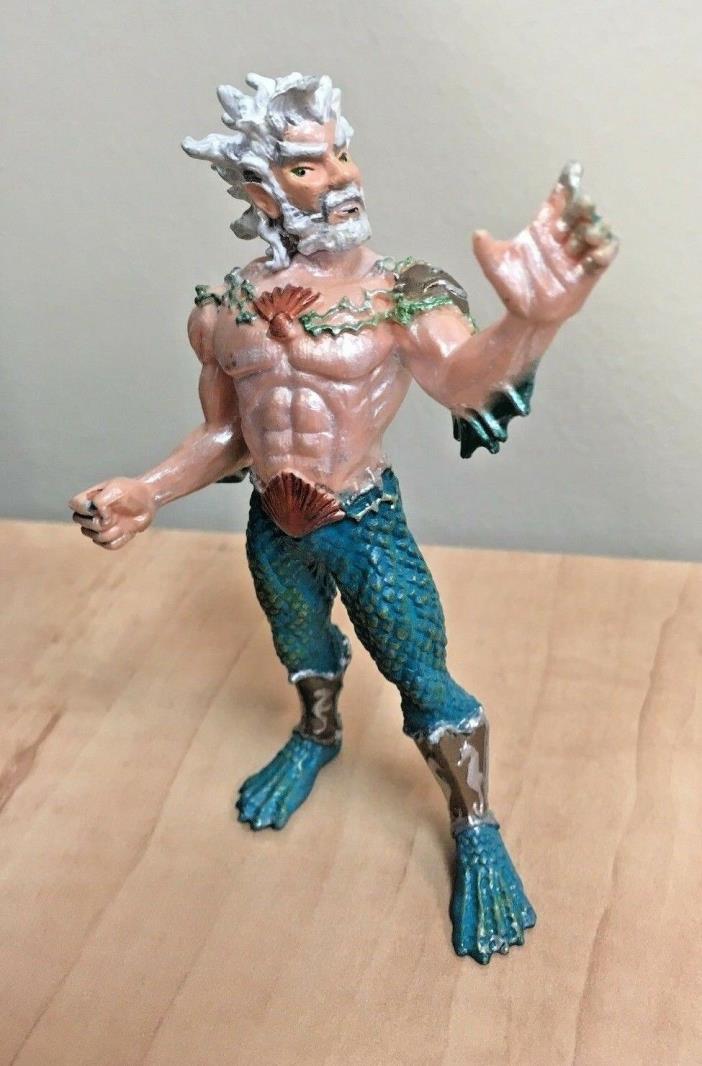 Poseidan action figure, Safari, Mythical Realms, Mermaid, Triton