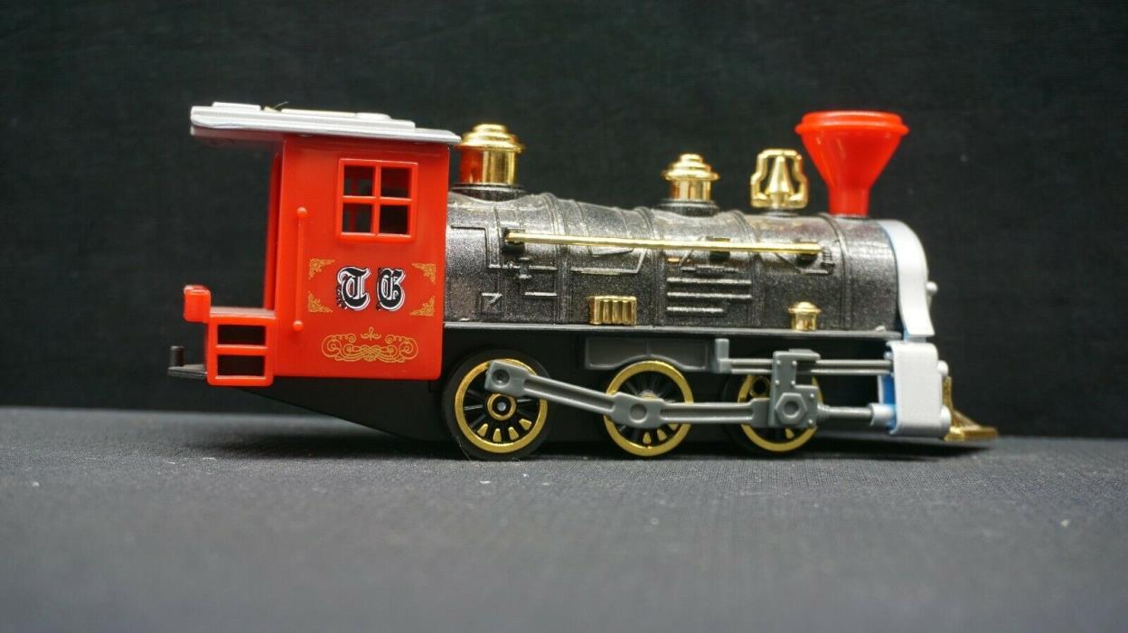 collectible red trimmed train.  6
