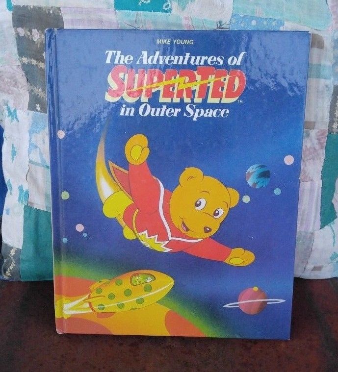 THE ADVENTURES OF SUPERTED IN OUTER SPACE 1985 Hardcover Book Super Ted Bear