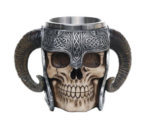 Pacific Giftware Viking Skull of Valhalla Warrior Mug Tankard 13oz