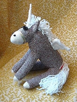 ? Sock Monkey Handmade Alicorn (Unicorn and Pegasus)