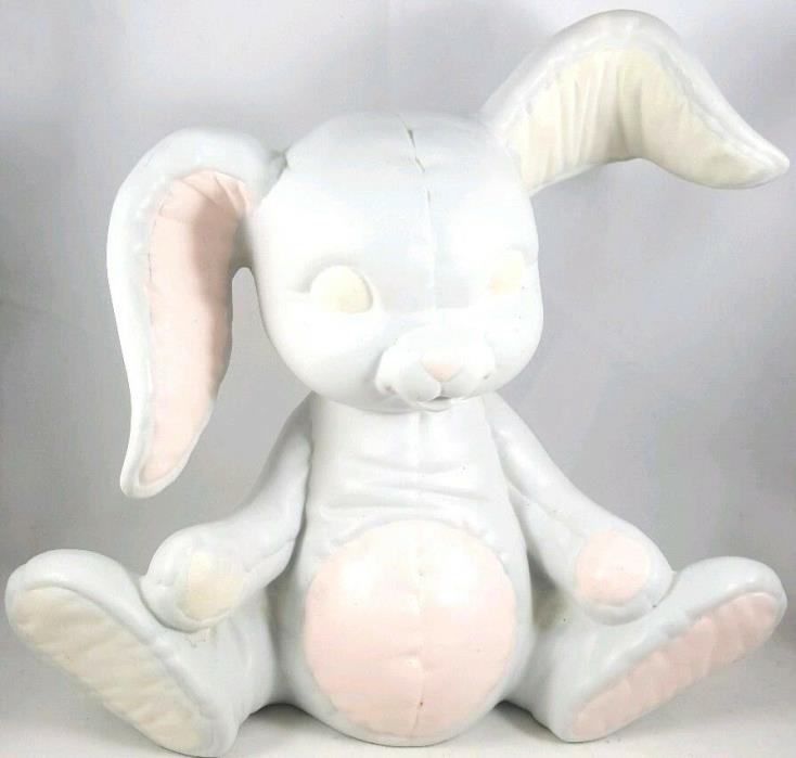Quilted Bunny Rabbit Kimple Molds Porcelain Bisque Ceramic Vintage Softy Mold