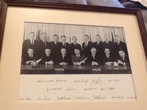 Nasa 1st Astronauts Framed Print