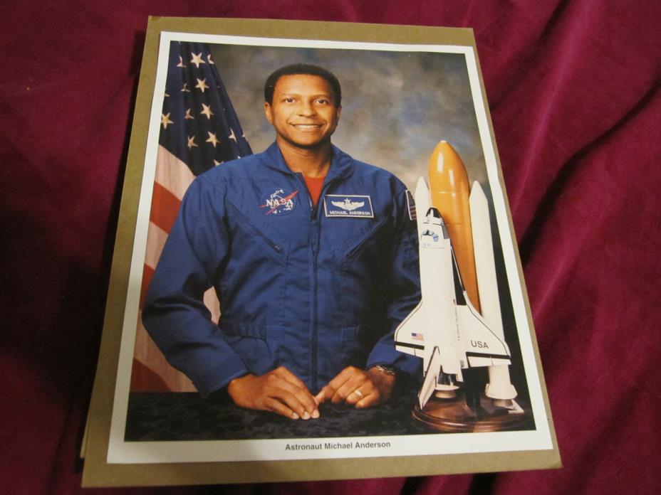 NASA print of Astronaut Michael Anderson, 8 X 10, preowned 