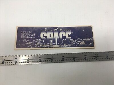 Original promotional bookmark for Michener's 13-hour CBS SPACE mini-series