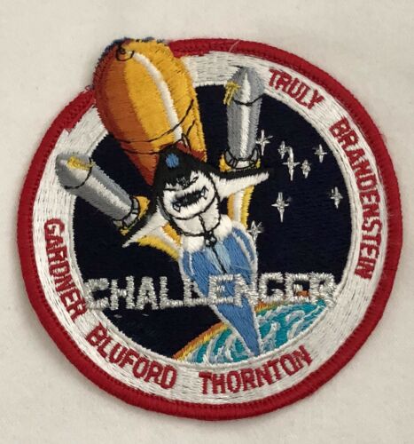 Vintage Large NASA Challenger Patch Truly Brandenstein Gardner Bluford Thornton