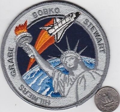 NASA Space Patch Statue of Liberty New York City NYC Shuttle Flight Station