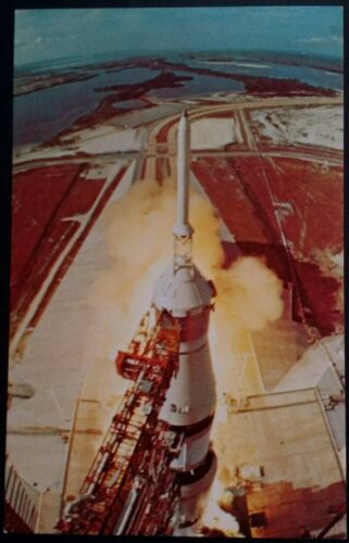 NASA Florida FL Cape Kennedy Apollo 11 Ignition Postcard Vtg 1960s Rare
