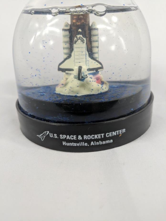 U.S. Space & Rocket Center Huntsville Alabama Blue Glitter Water Globe