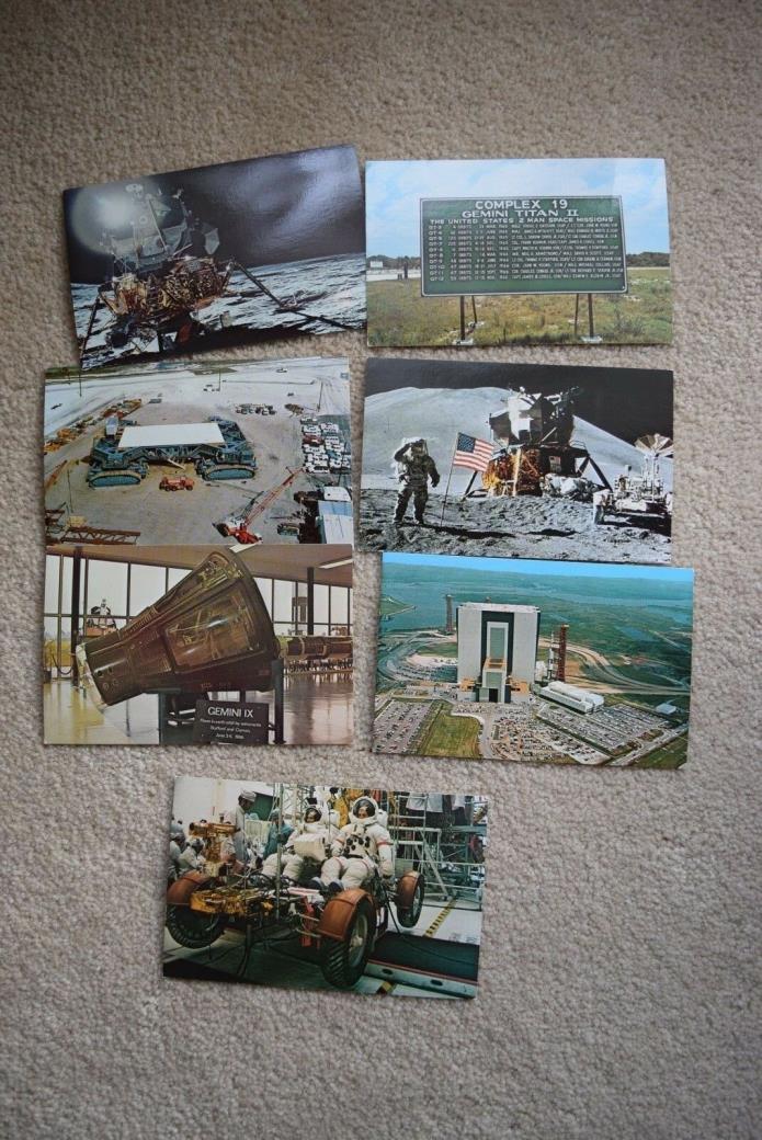 Lot of 7 Unused Postcards, Kennedy Space Center Florida