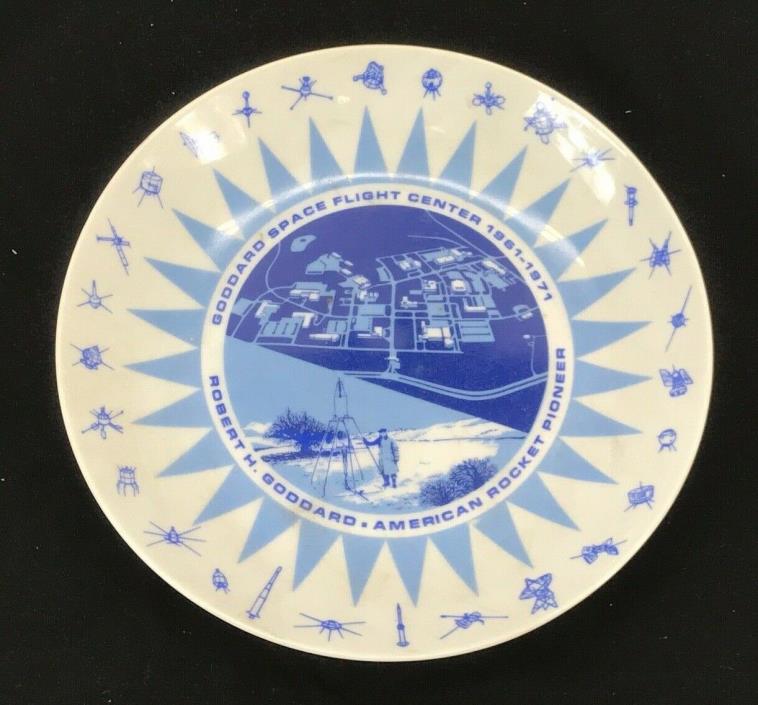 1971 NASA Goddard Space Flight Center 10th Anniversary Plate