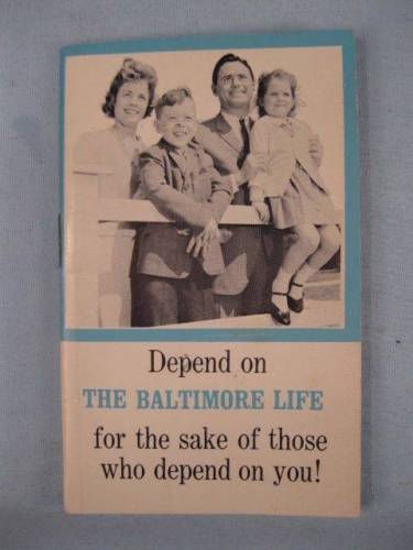 The Baltimore Life Insurance Company Small Vintage Notebook Unused Kalbach (O)