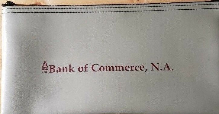 Bank of Commerce N A Deposit Zipper Bag