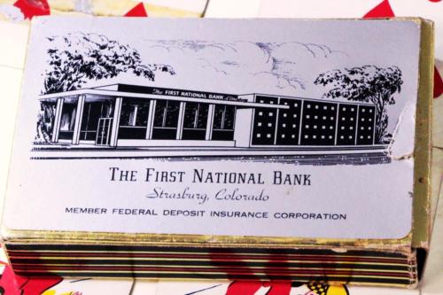 COLLECTOR PLAYING CARDS First national bank Strasburg CO Classic silver Vintage