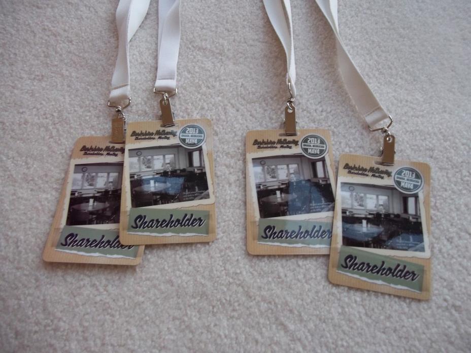 LANYARDS FROM 2013 BERKSHIRE MEETING    #453