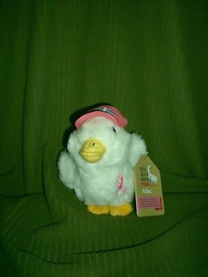 Aflac Pink Talking Duck Plush Promotional Premium Figure Working New With Tag