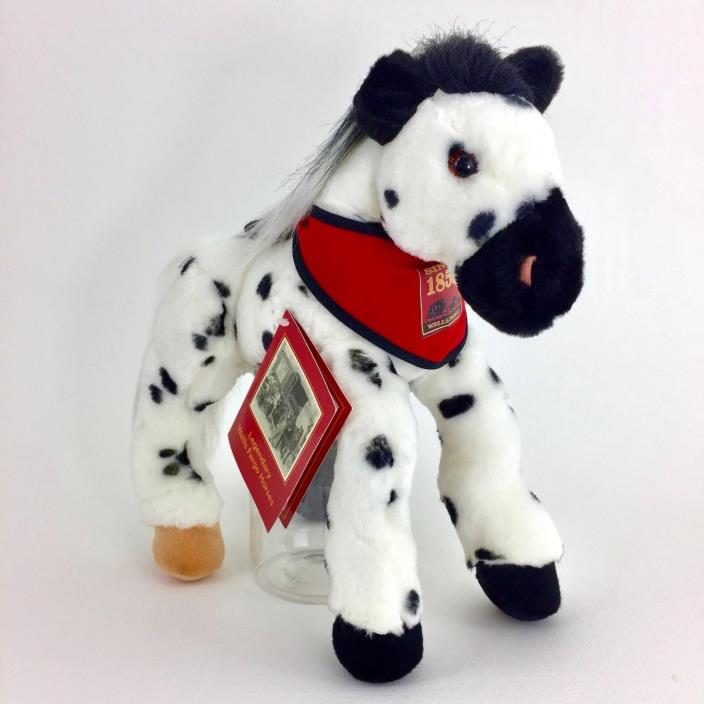 Wells Fargo Legendary Plush Horse Billy Appaloosa Black and White Pony 2003 Rare