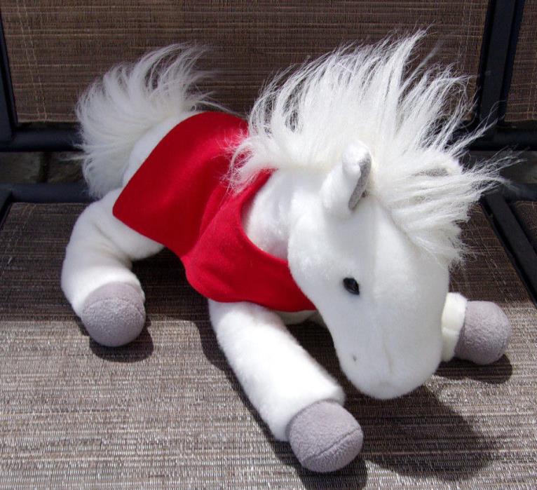 Wells Fargo Bank Legendary Snowflake Horse Pony Plush w/ Red Blanket 12