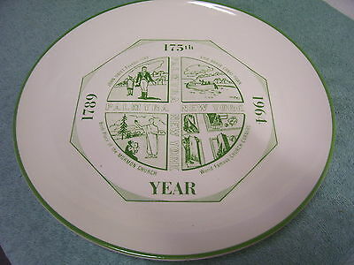 PALMYRA NY 175 YEAR COLLECTOR PLATE 1789-1964 MORMON CHURCH ERIE BARGE CANAL