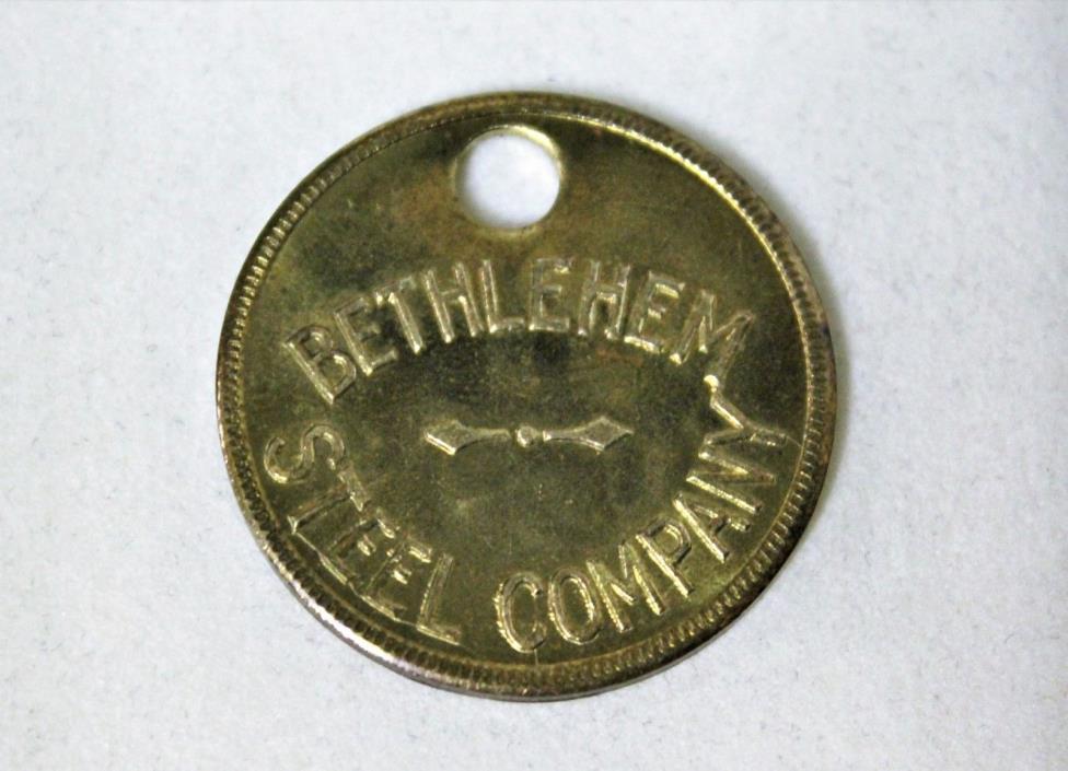 Vintage Bethlehem Steel Company Employee Brass Token