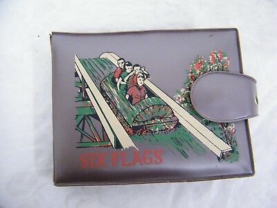 Vintage Six Flags Photo Book Wallet with Snap Close