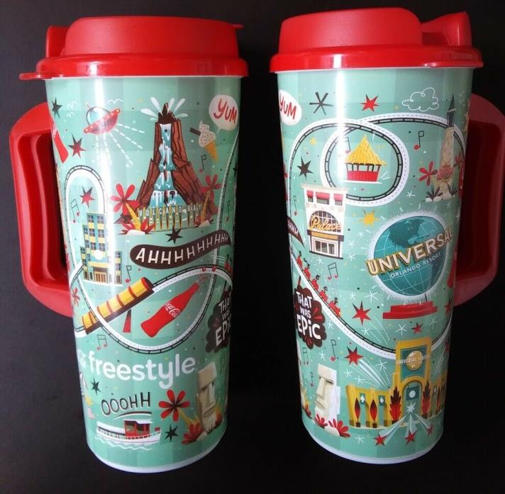 Universal Studios Orlando Resort Coca Cola Freestyle Plastic Cups Volcano Bay