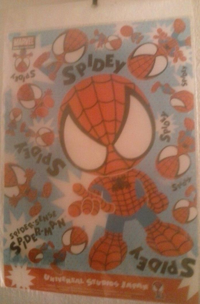 new 2009 Universal Studios Japan Clear Marvel Spiderman Spidey poster/picture