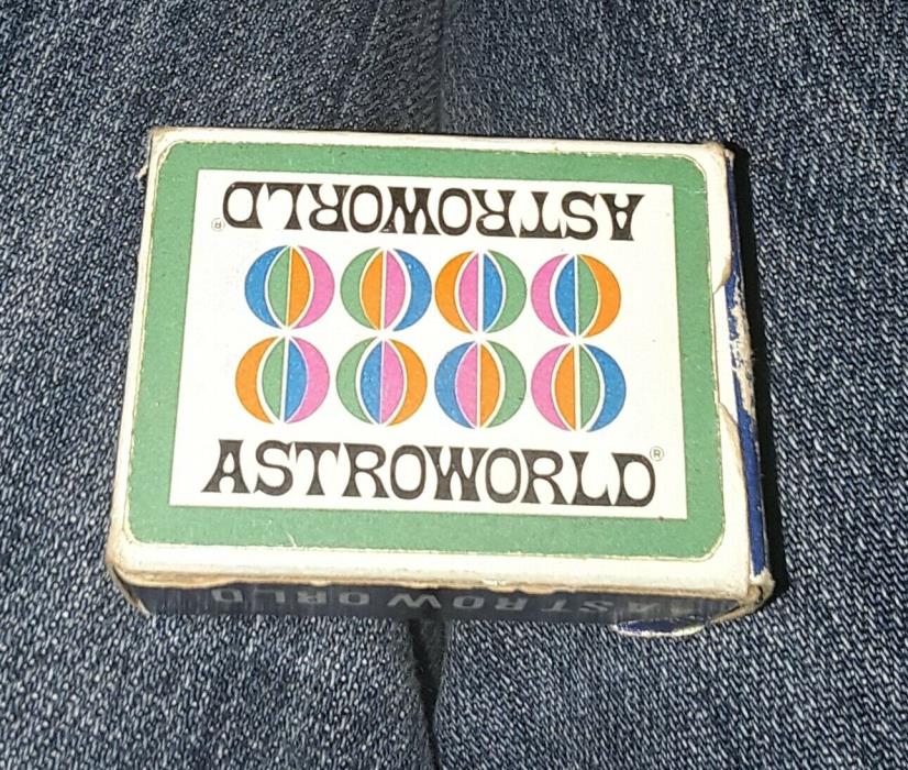 VINTAGE ASTROWORLD SOUVENIR MINI DECK OF PLAYING CARDS COMPLETE NICE