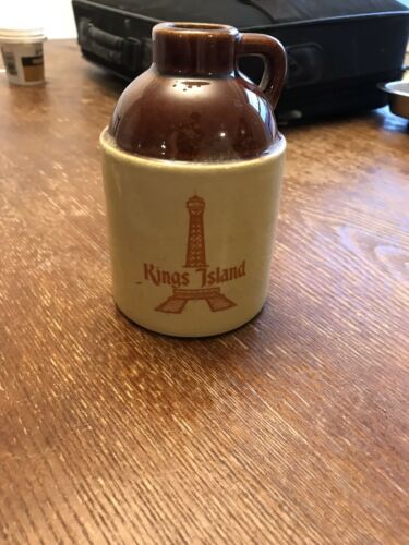 Vintage 1970’s Kings Island Crock Jug Rare Memoribilia