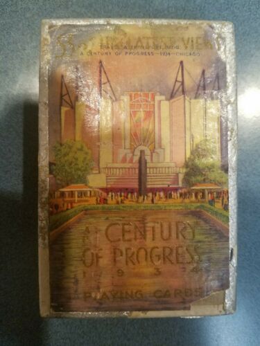 Chicago Worlds Fair Century of Progress 1934 Souvenir Playing Cards 53 Views