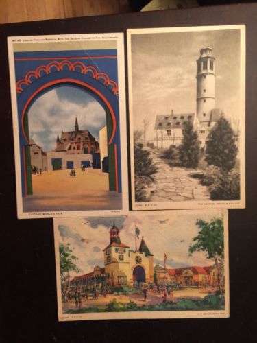 1933 Chicago World'S Fair Postcards