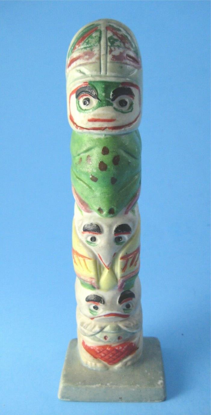 Vintage Pottery Totem Pole Made in Japan Century of Progress Chicago 1934