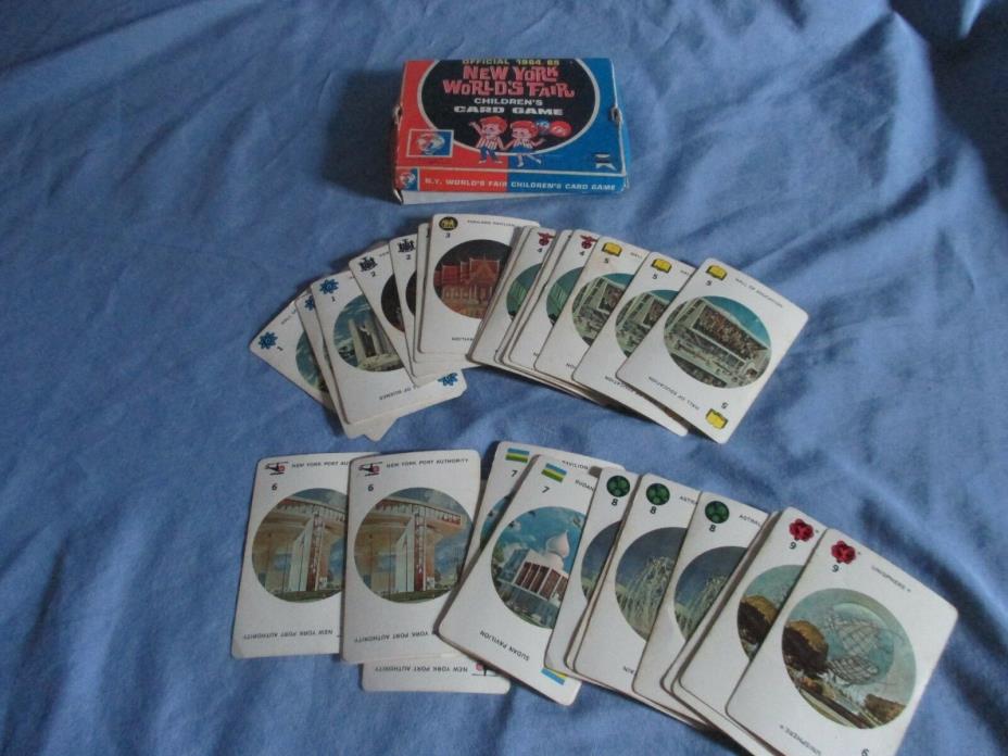 1964/65 New York World's Fair Children's Card Game Unisphere ED-U-Cards
