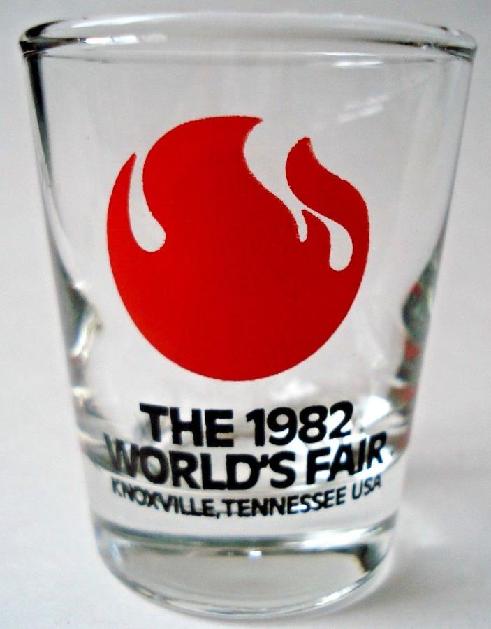 Vintage 1982 Worlds Fair Logo Knoxville Tennessee 1 oz Shot Glass