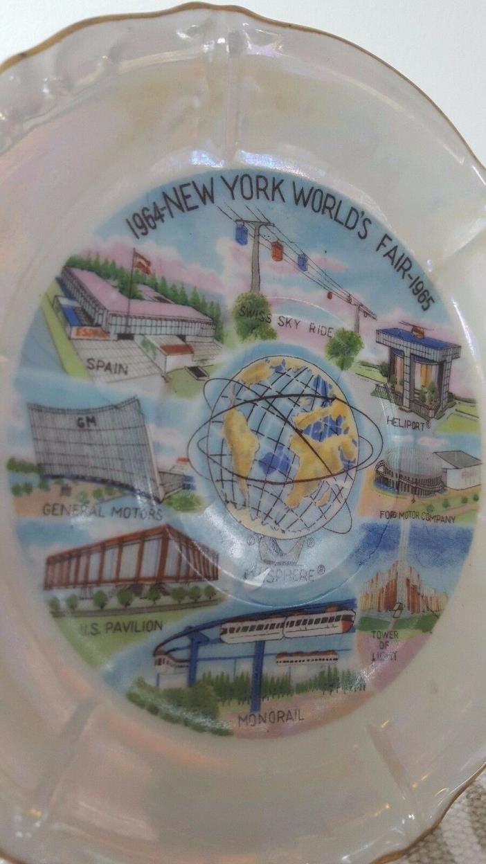 New York World’s Fair 1965 Decorative Plate Made In Japan Made In 1961-1963 !