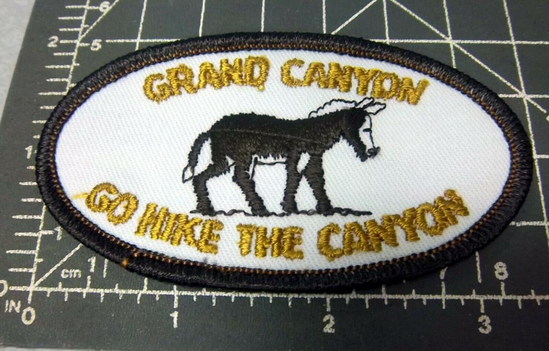 Grand Canyon Arizona Embroidered Patch, Donkey logo, Go Hike the Canyon