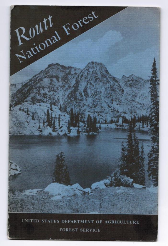 1941 Routt Colorado National Forest Department of Agriculture Information Bookle