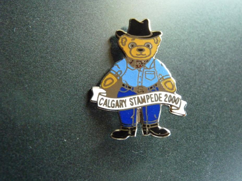 Calgary Stampede 2000 Teddy Bear Pin!