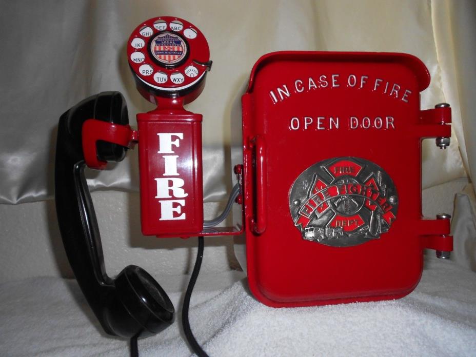 Fire Alarm Call Box Telephone Firefighter Police Station Department Gamewell