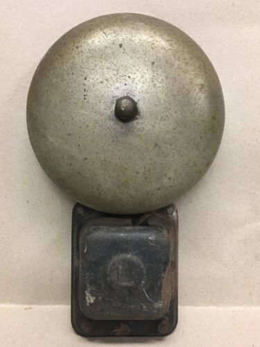 Antique Vintage Large Industrial Bell Alarm Electric